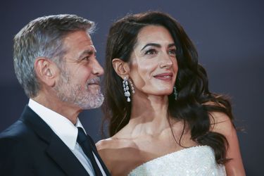 George et Amal Clooney à l&#039;avant-première du film «The Tender Bar» à Londres le 10 octobre 2021