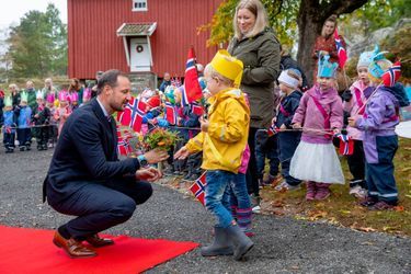 Le prince Haakon de Norvège en visite dans le comté de Viken, le 29 septembre 2021