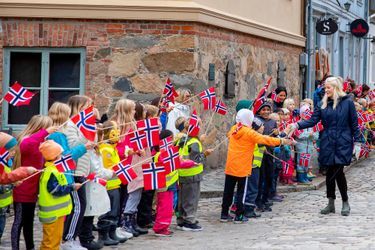 La princesse Mette-Marit de Norvège en visite dans le comté de Viken, le 30 septembre 2021