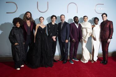 L'équipe du film «Dune» à l'avant-première londonienne le 18 octobre 2021