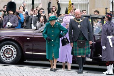 La reine Elizabeth II à Edimbourg, le 2 octobre 2021