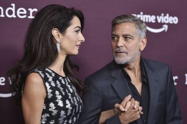Amal et George Clooney à l'avant-première du film «The Tender Bar» à Los Angeles le 3 octobre 2021