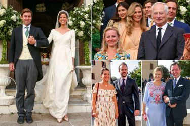 Au mariage de la princesse Marie-Astrid de Liechtenstein et de Ralph Worthington à Orbetello, le 25 septembre 2021