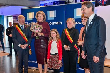 La reine des Belges Mathilde à Louvain-la-Neuve, le 11 octobre 2021