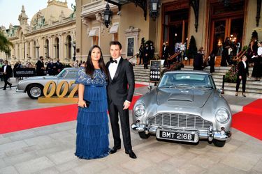 Marie et Louis Ducruet à la première du film James Bond «Mourir Peut Attendre» au Casino de Monaco le 29 septembre 2021