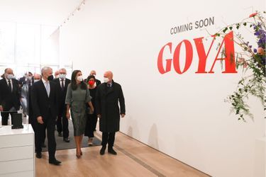 La reine Letizia d'Espagne à la Fondation Beyeler à Bâle, le 8 octobre 2021