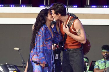 Camila Cabello et Shawn Mendes au concert Global Citizen Live, à New York, le 25 septembre 2021.