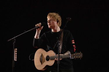 Le chanteur anglais Ed Sheeran au concert Global Citizen Live, à Paris, le 25 septembre 2021.