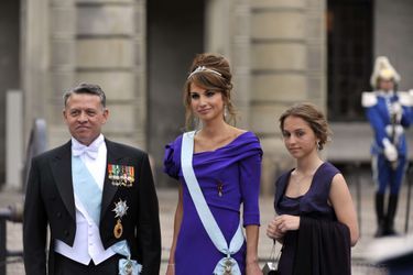 La princesse Iman de Jordanie avec ses parents, le 19 juin 2010