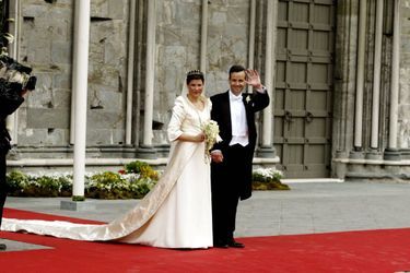 La princesse Märtha Louise de Norvège et Ari Behn le jour de leur mariage, le 24 mai 2002