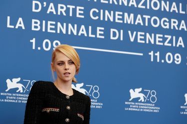 Kristen Stewart en Chanel au Festival de Venise le 3 septembre 2021.