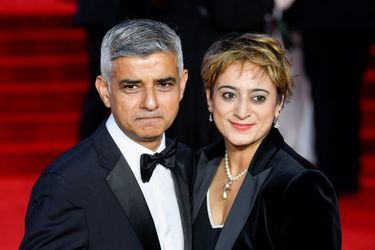 Le maire de Londres, Sadiq Khan et sa femme Saadiya 