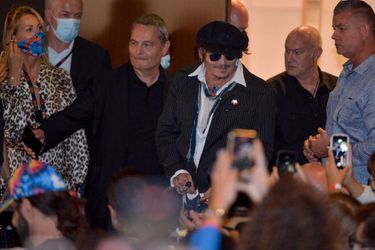 Johnny Depp est arrivé à Deauville, le 5 septembre 2021.