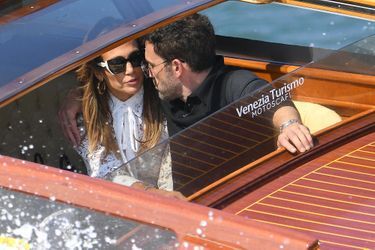 J-Lo et Ben Affleck arrivent à Venise, le 9 septembre 2021.