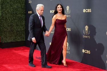 Michael Douglas et Catherine Zeta-Jones aux Emmy Awards, le 19 septembre 2021.