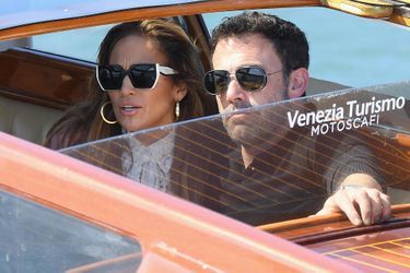 J-Lo et Ben Affleck arrivent à Venise, le 9 septembre 2021.