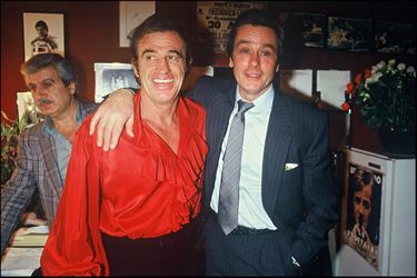 Jean-Paul Belmondo et Alain Delon en 1990.