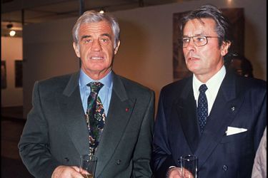 Jean-Paul Belmondo et Alain Delon en 1992.