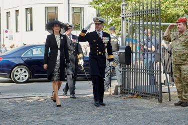 La princesse Mary et le prince héritier Frederik de Danemark à Copenhague, le 5 septembre 2021