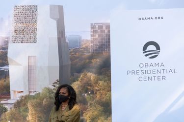 Michelle Obama à Chicago, le 28 septembre 2021.