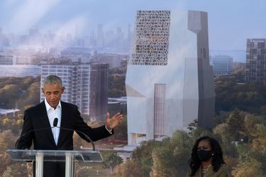 Barack Obama à Chicago, le 28 septembre 2021.