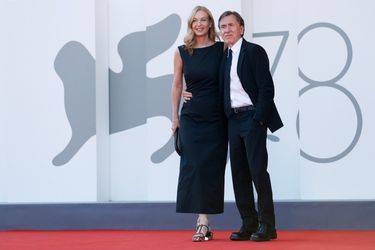 Tim Roth et son épouse Nikki Butler à la 78ème Mostra de Venise, dimanche 5 septembre 2021.