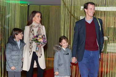 La princesse Marie et le prince Joachim de Danemark et leurs enfants le prince Henrik et la princesse Athena à Copenhague, le 3 février 2019