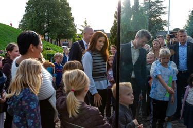 La princesse Mary et le prince héritier Frederik de Danemark à Jelling, le 25 septembre 2021