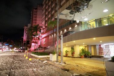 Les dégâts constatés dans la ville d'Acapulco après le séisme de magnitude 7,1.