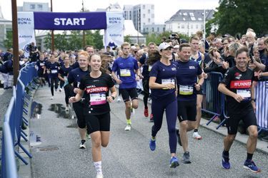 La princesse Mary de Danemark à la Royal Run à Aalborg, le 12 septembre 2021