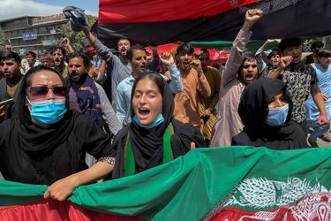 Des manifestants à Kaboul.