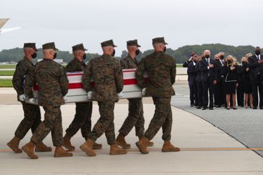 Hommage aux soldats américains tués à Kaboul.