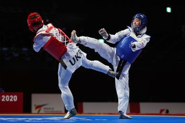 Zakia Khudadadi, athlète paralympique afghane a participé jeudi à l’épreuve de taekwondo, combattant à deux reprises avant de se faire éliminer.