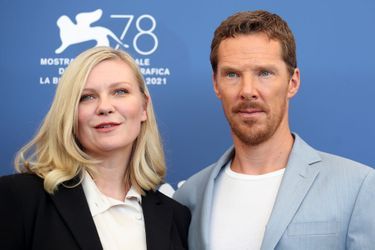 Kirsten Dunst et Benedict Cumberbatch au Festival de Venise, le 2 septembre 2021.
