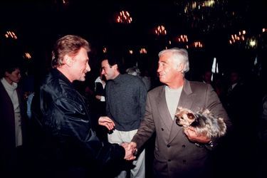 Avec Johnny Hallyday, en 1998.