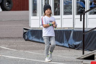 Le prince Alexander de Suède sur le circuit de Gelleråsen à Karlskoga, le 20 août 2021