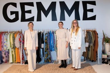 La princesse Victoria de Suède visite le «Sustainable Fashion Hub» à Stockholm, le 31 août 2021