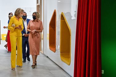La reine des Belges Mathilde en visite à Zottegem, le 7 septembre 2021