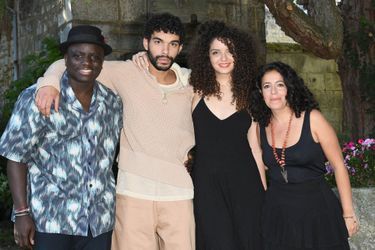Diong Keba-Tacu, Sami Outalbali, Zbeida Belhajamor et Leyla Bouzid (pour le film de Leyla Bouzid «Une histoire d'amour et de désir») au Festival du film francophone d'Angoulême le 26 août 2021