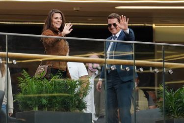 Hayley Atwell et Tom Cruise au Grand Central de Birmingham le 24 août 2021