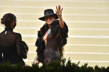 Jennifer Lopez au Met Gala à New York, le 13 septembre 2021.