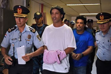 Ronaldinho le 7 mars 2020 à Asuncion au Paraguay.