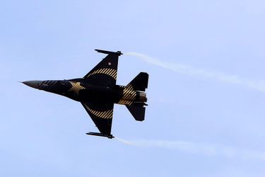 Un F-16 turc lors d'une présentation en janvier 2018.  (Photo d'illustration)