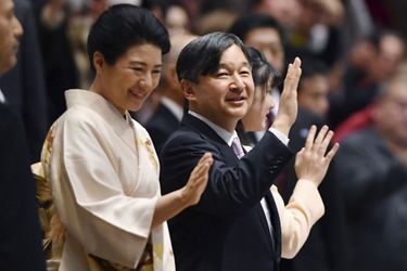 L’impératrice Masako et l’empereur Naruhito du Japon avec leur fille la princesse Aiko à Tokyo, le 25 janvier 2020 