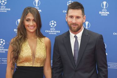 Antonela Roccuzzo et Lionel Messi à Monte-Carlo en août 2019