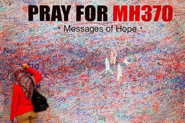 Des messages pour les victimes MH370 à Kuala Lumpur. 