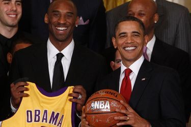 Kobe Bryant et Barack Obama en 2010.