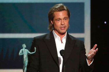 Brad Pitt aux SAG Awards le 19 janvier à Los Angeles. 