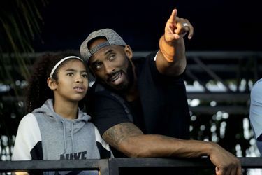 Kobe Bryant et sa fille Gianna en juillet 2018