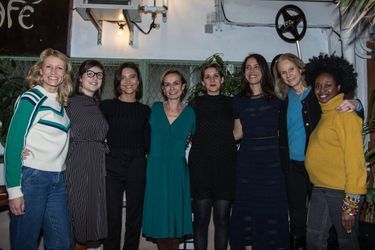 La comédienne et réalisatrice Sandrine Bonnaire a organisé la soirée de soutien de "La Maison des âmes" à la Bellevilloise à Paris qui accueillera des femmes et des enfants victimes de violences le 21 janvier 2020. 